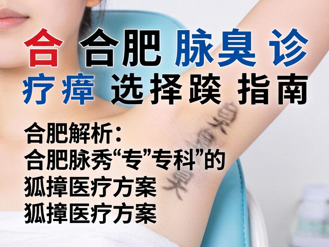 合肥腋臭诊疗选择指南,解析合肥腋秀专科的狐臭医疗方案 合肥腋臭诊疗选择指南,解析合肥腋秀专科的狐臭医疗方案