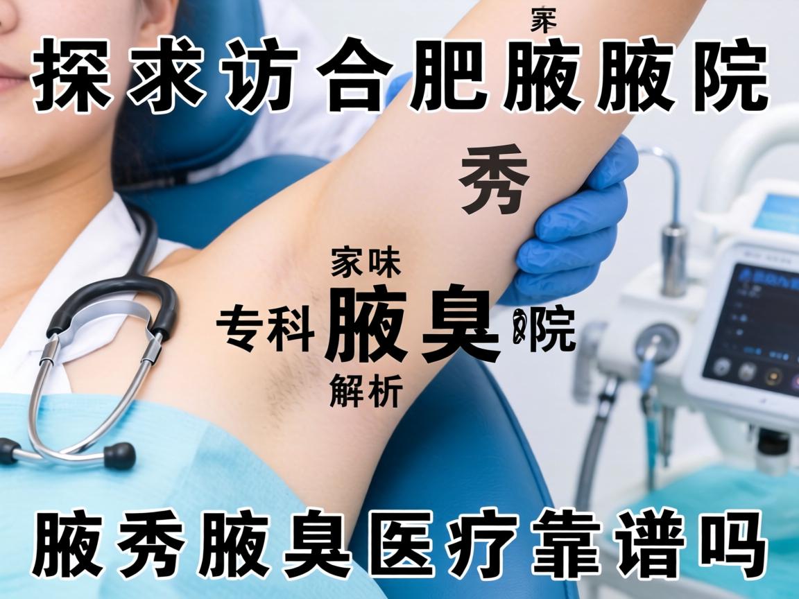 探访合肥腋秀腋臭专科医院，解析腋秀腋臭医疗靠谱吗