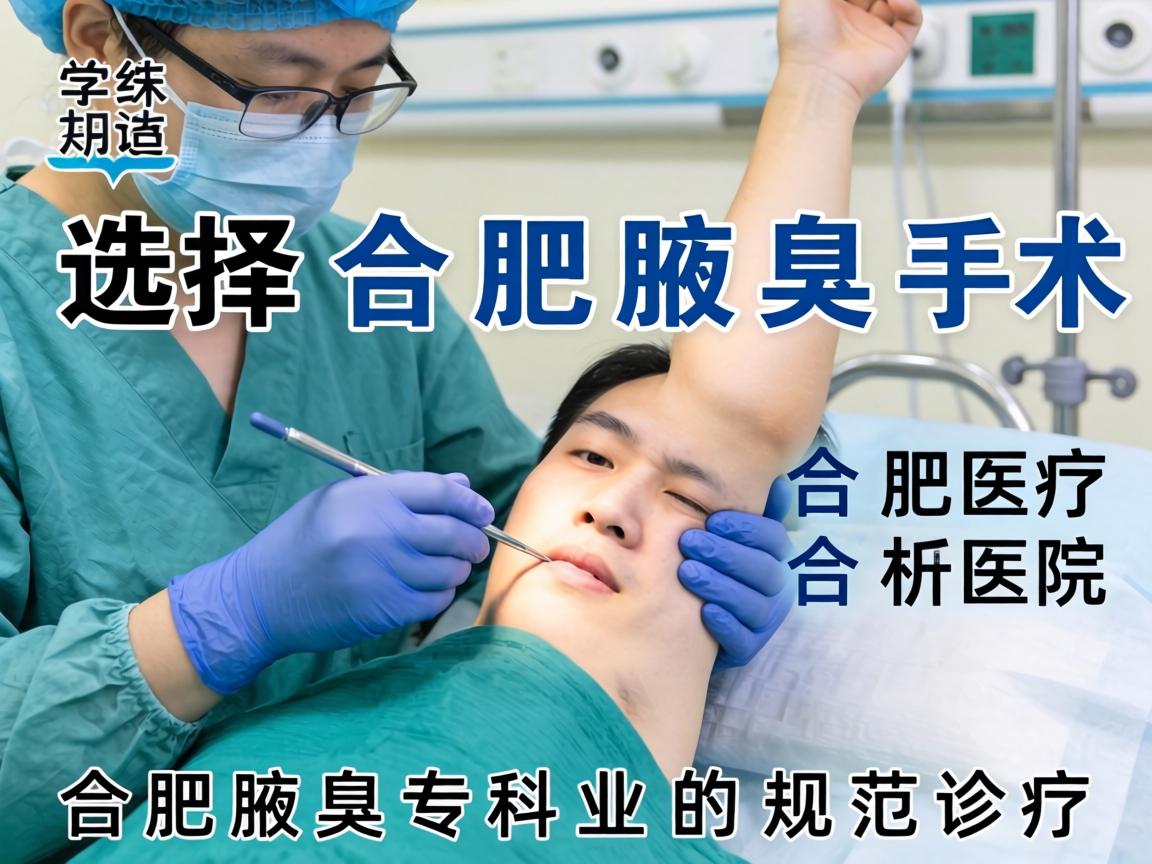 选择合肥腋臭手术医院，解析合肥腋臭专科的规范诊疗