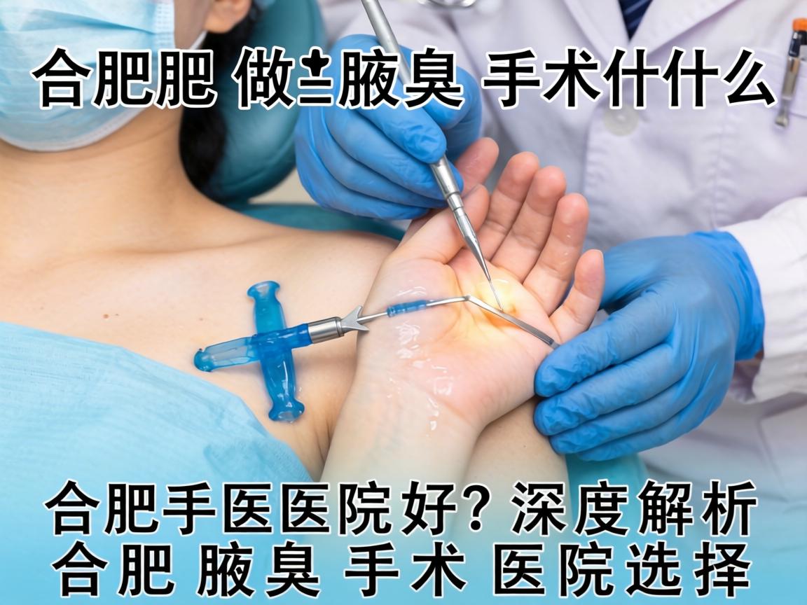 合肥做腋臭手术什么医院好？深度解析合肥腋臭手术医院选择