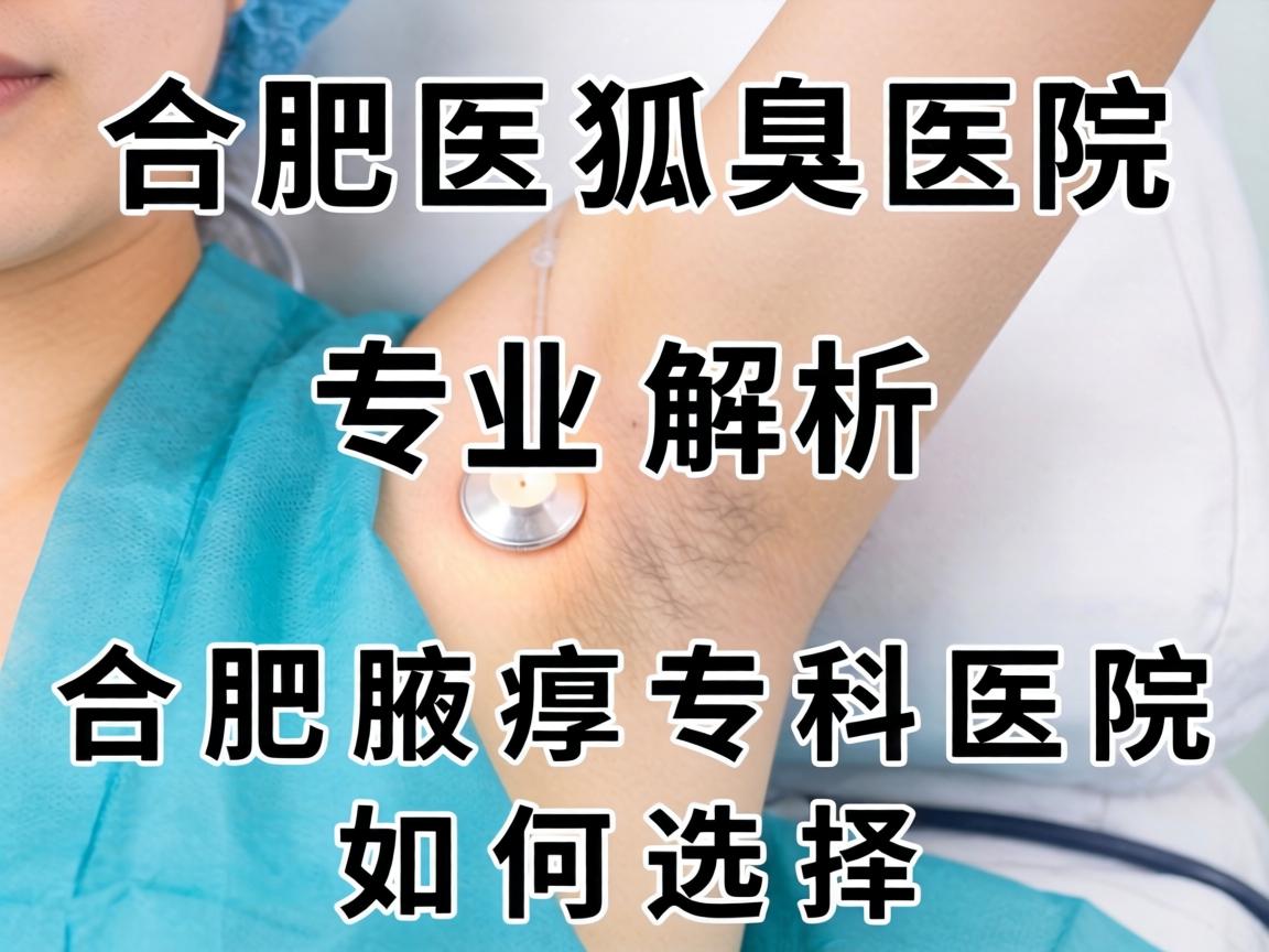 合肥医狐臭医院专业解析，合肥腋臭专科医院如何选择