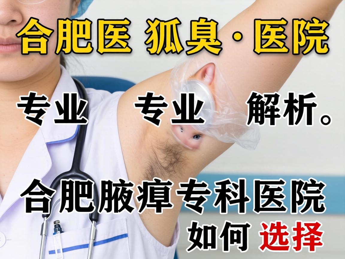 合肥医狐臭医院专业解析，合肥腋臭专科医院如何选择