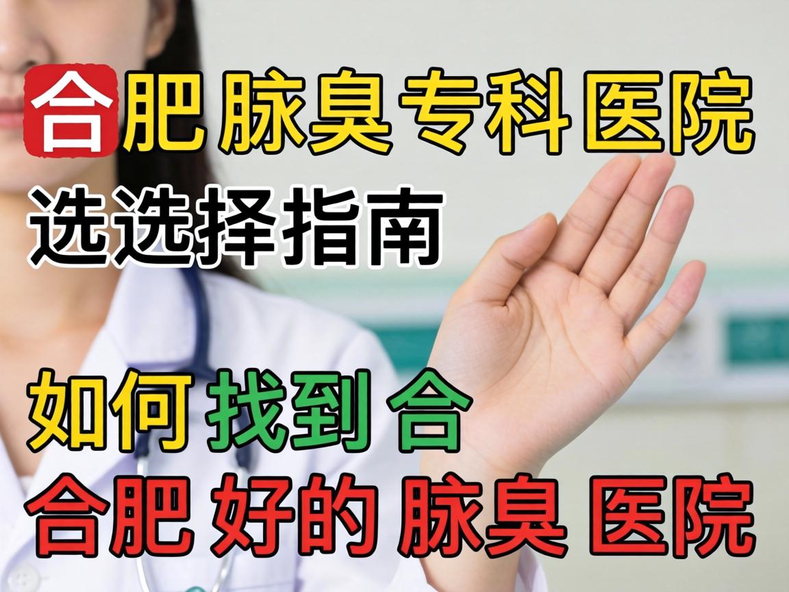 合肥腋臭专科医院选择指南，如何找到合肥好的腋臭医院