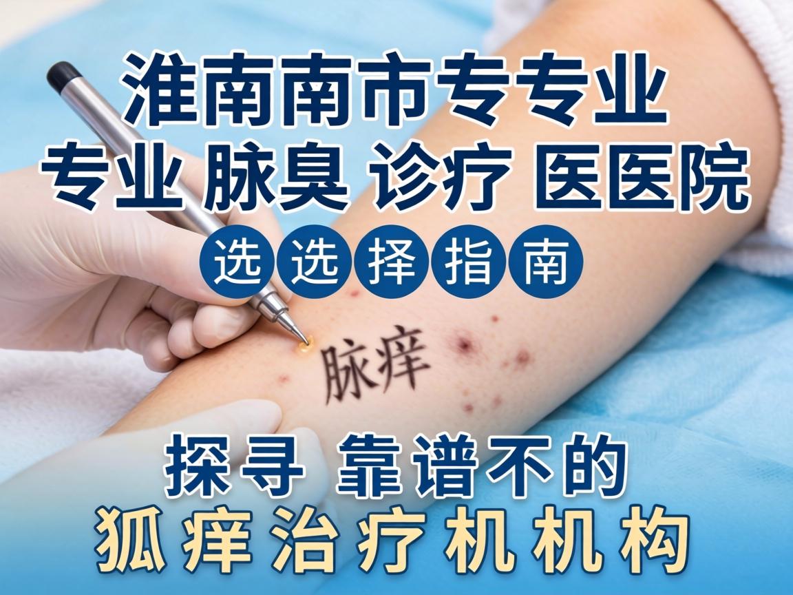 淮南市专业腋臭诊疗医院选择指南，探寻靠谱的狐臭治疗机构