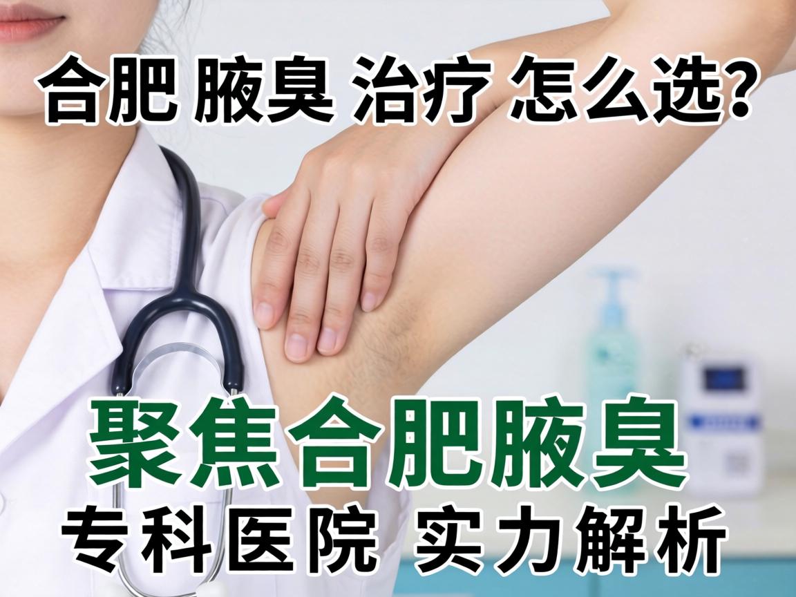 合肥腋臭治疗怎么选？聚焦合肥腋臭专科医院实力解析