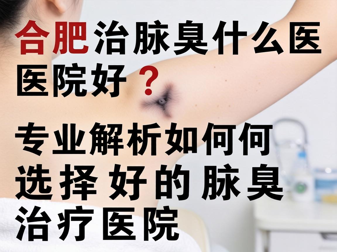 合肥治腋臭什么医院好？专业解析如何选择好的腋臭治疗医院