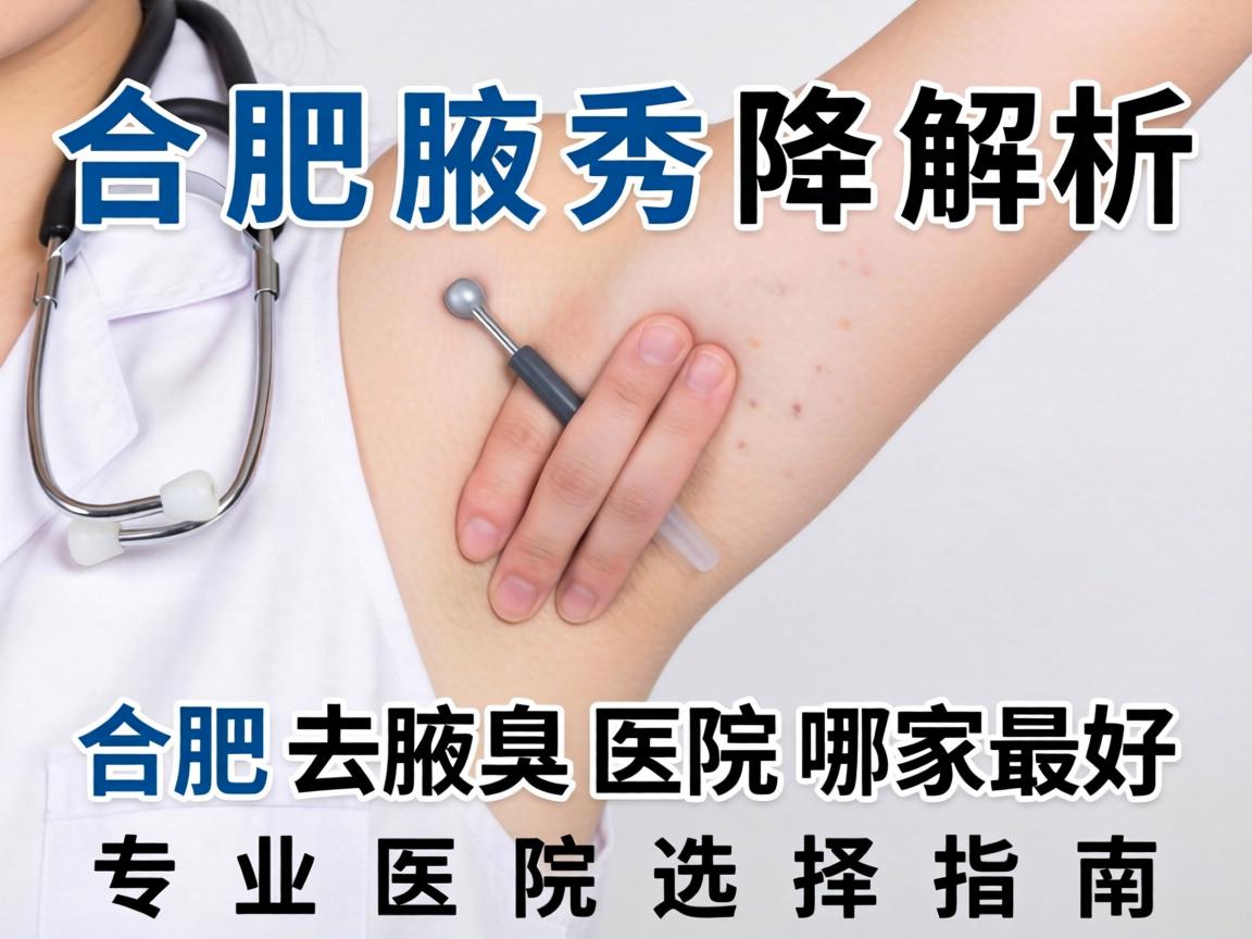 合肥腋秀解析，合肥去腋臭医院哪家最好，专业医院选择指南