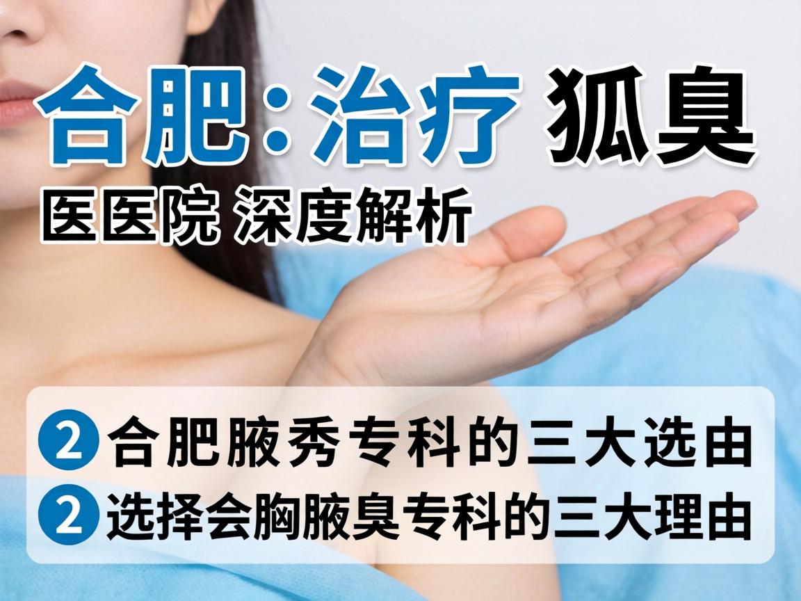 合肥治疗狐臭医院深度解析，选择合肥腋秀专科的三大理由