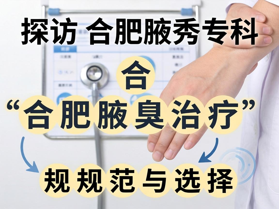 探访合肥腋秀专科,解析合肥腋臭治疗的规范与选择 探访合肥腋秀专科,解析合肥腋臭治疗的规范与选择