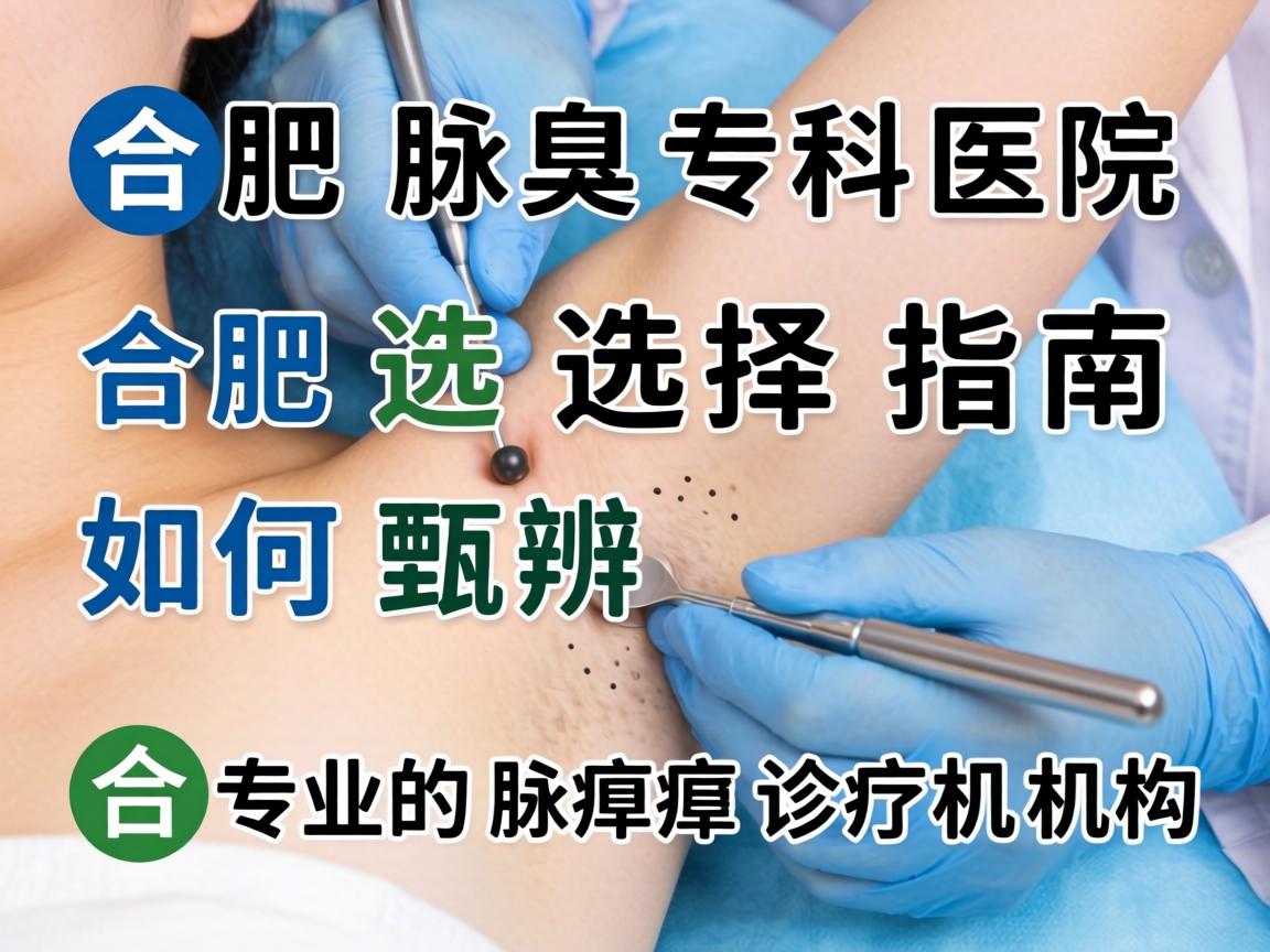 合肥腋臭专科医院选择指南，如何甄别合肥专业的腋臭诊疗机构