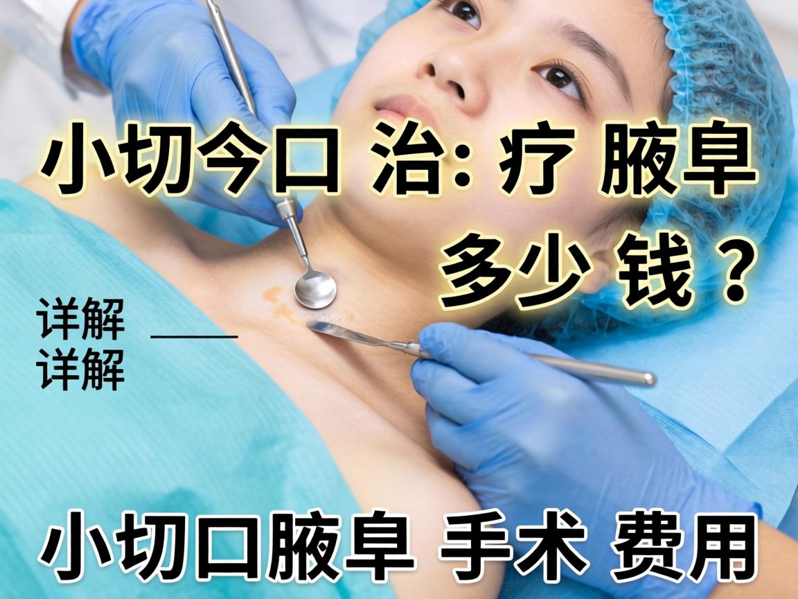 小切口治疗腋臭多少钱？详解小切口腋臭手术费用
