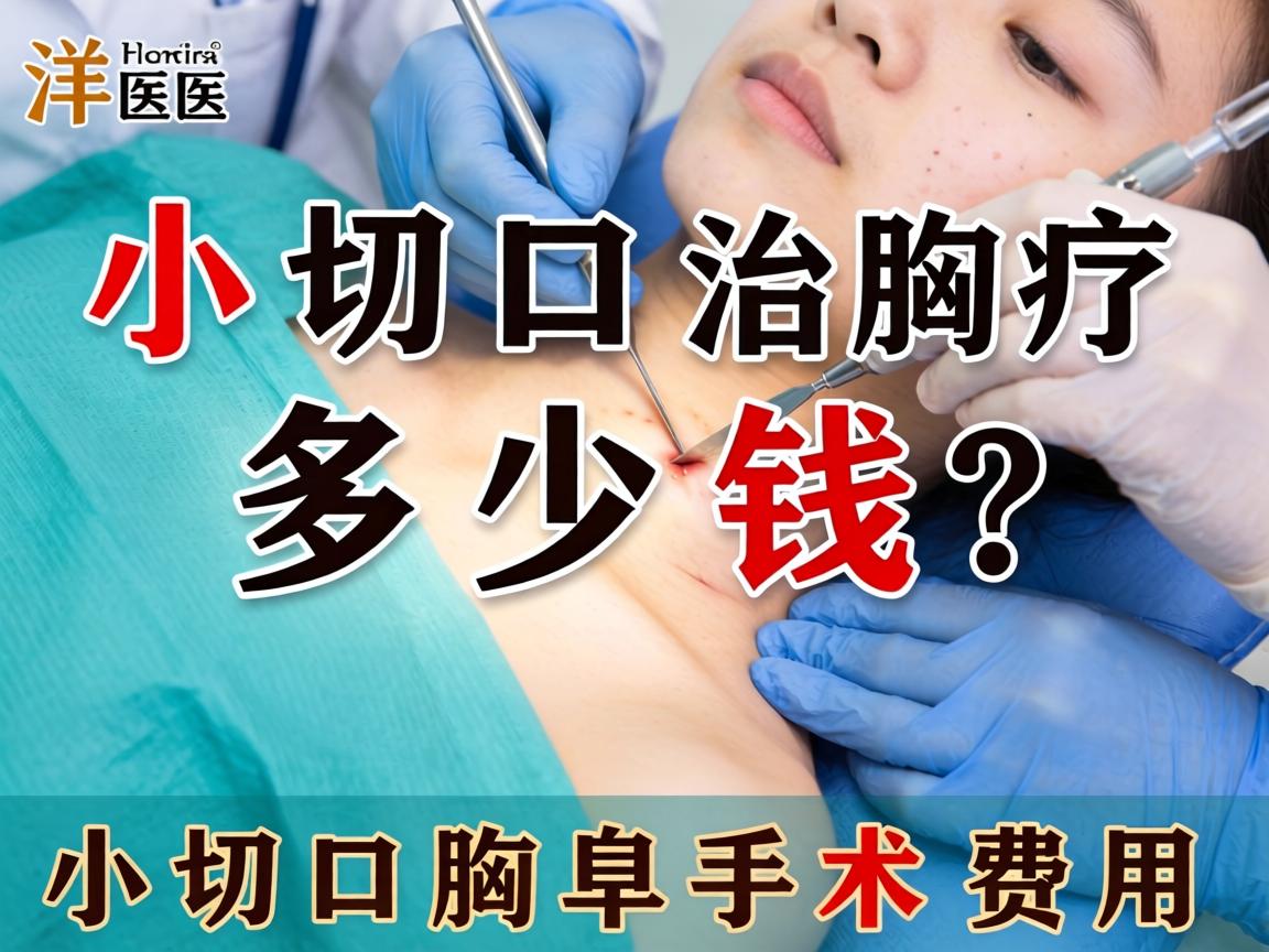 小切口治疗腋臭多少钱？详解小切口腋臭手术费用