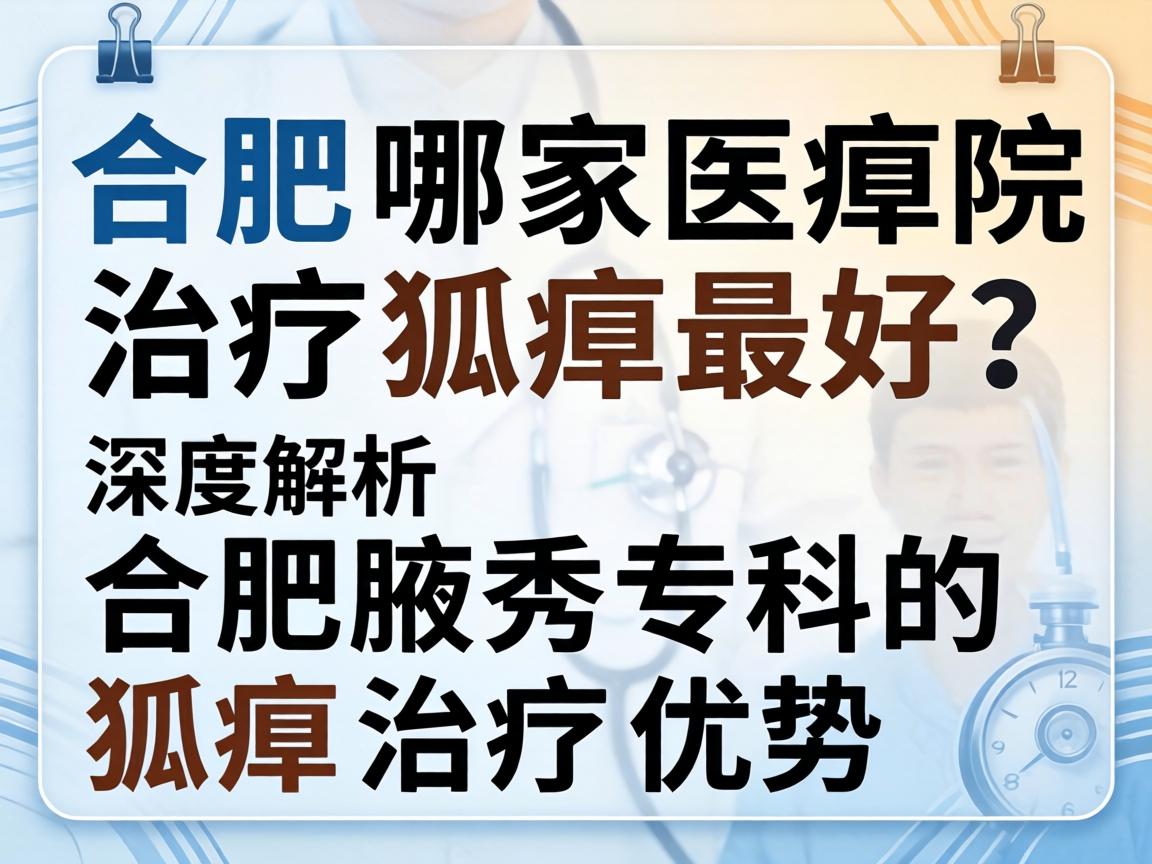 合肥哪家医院治疗狐臭最好?深度解析合肥腋秀专科的狐臭治疗优势 合肥哪家医院治疗狐臭最好?深度解析合肥腋秀专科的狐臭治疗优势