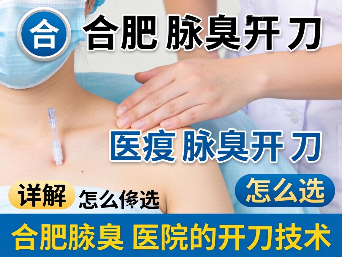 在合肥腋臭开刀医院怎么选？详解合肥腋臭医院的开刀技术