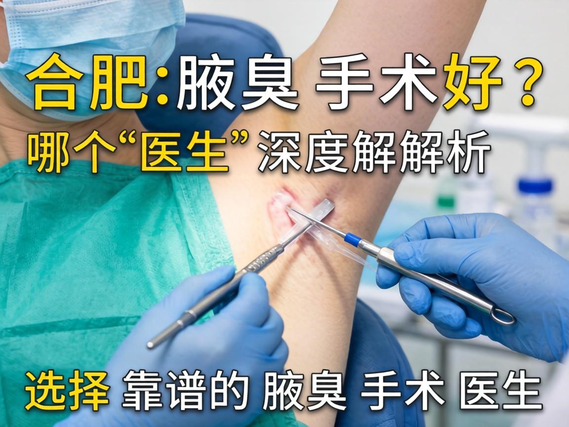合肥腋臭手术哪个医生好?深度解析如何选择靠谱的腋臭手术医生 合肥腋臭手术哪个医生好?深度解析如何选择靠谱的腋臭手术医生