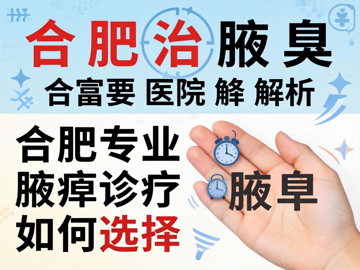 合肥治腋臭医院解析，合肥专业腋臭诊疗如何选择