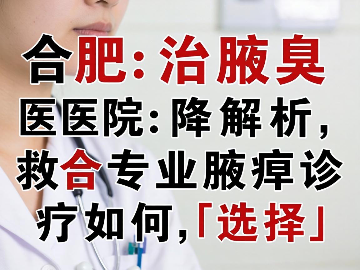 合肥治腋臭医院解析，合肥专业腋臭诊疗如何选择