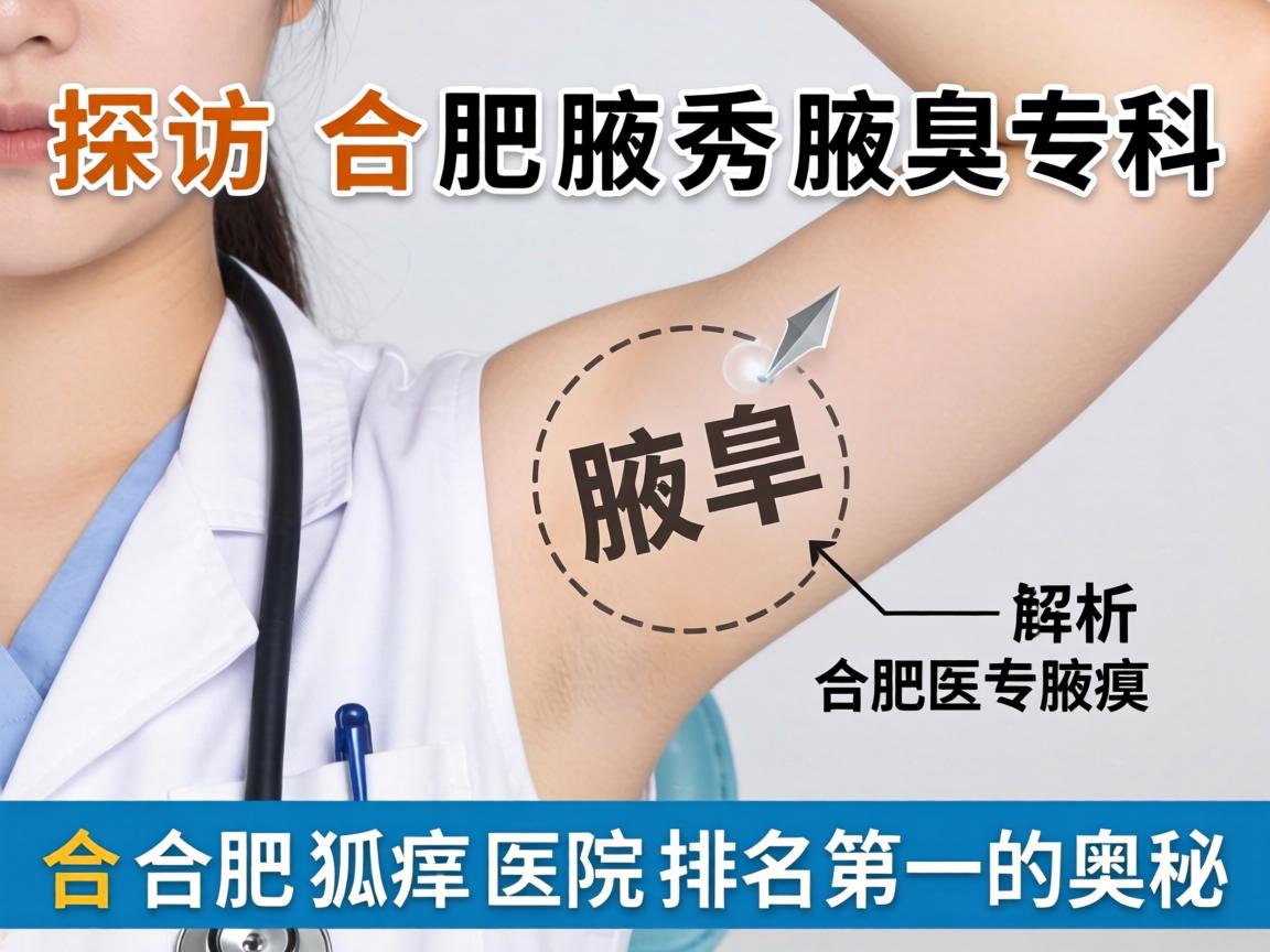 探访合肥腋秀腋臭专科，解析合肥狐臭医院排名第一的奥秘