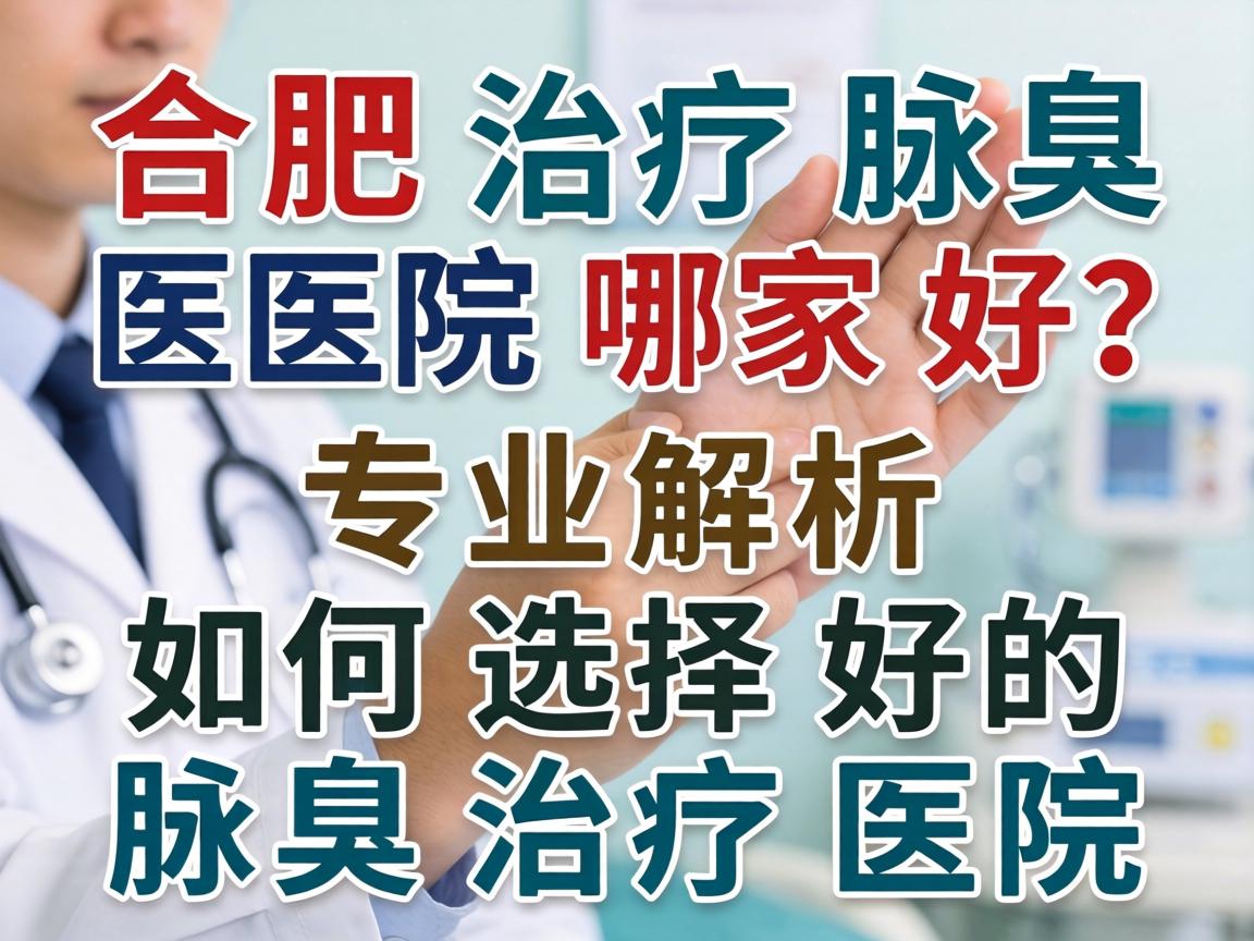 合肥治疗腋臭医院哪家好？专业解析如何选择好的腋臭治疗医院