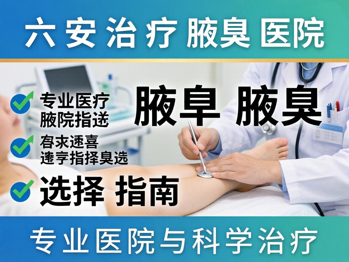 六安治疗腋臭医院选择指南，专业医院与科学治疗