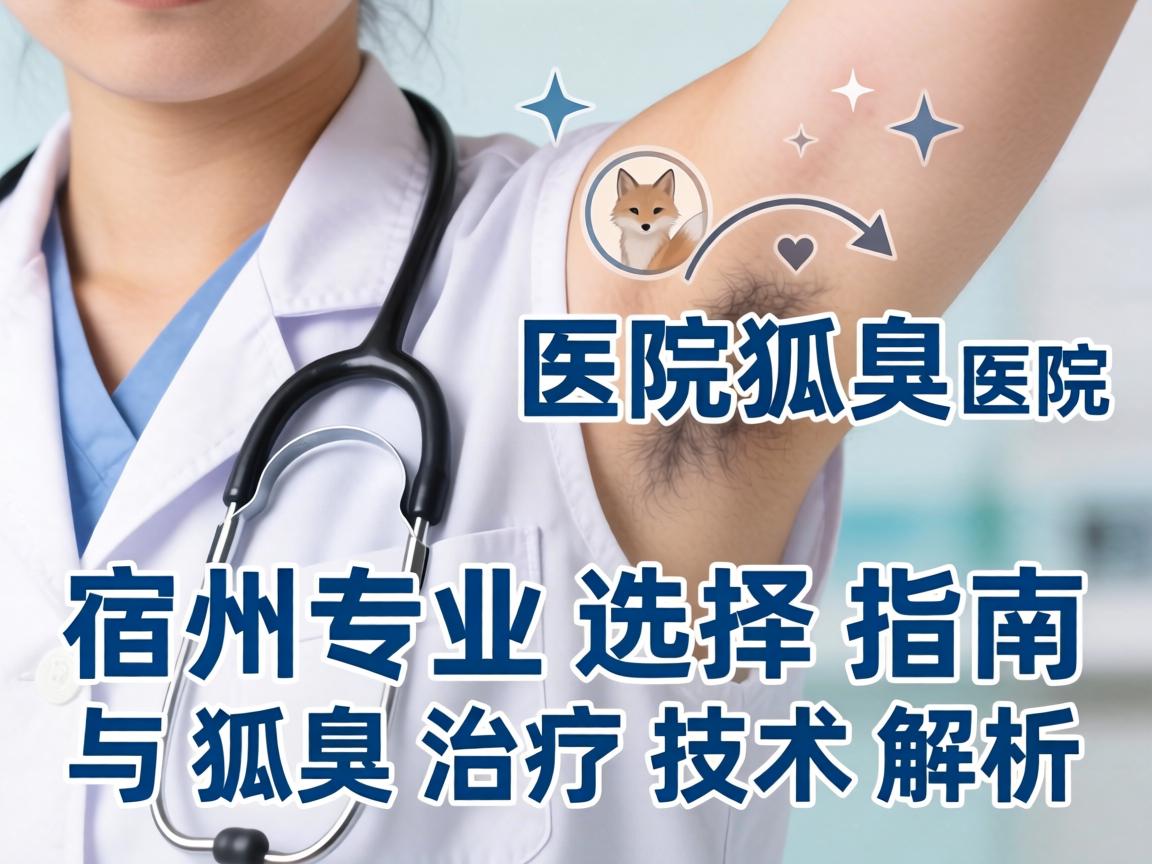 宿州狐臭医院专业选择指南与狐臭治疗技术解析