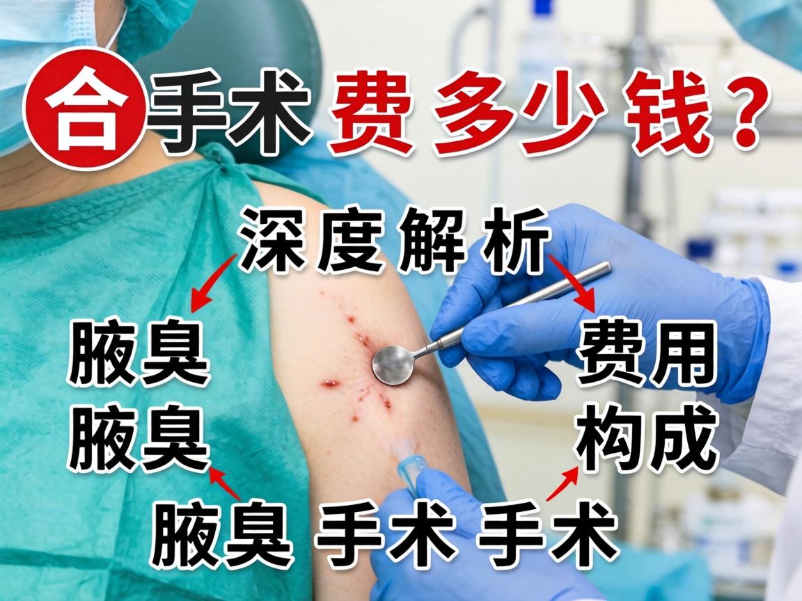 合肥腋臭手术费多少钱？深度解析腋臭手术费用构成