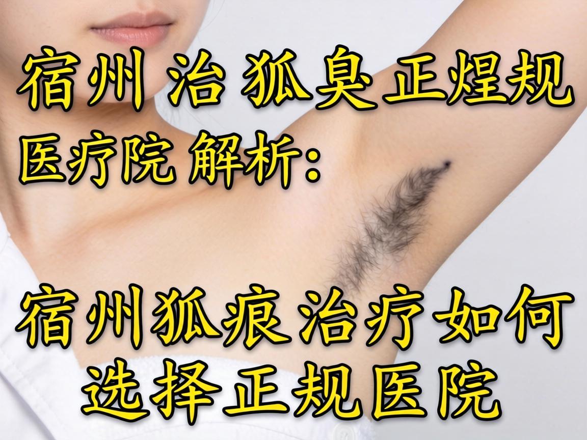 宿州治狐臭正规医院解析，宿州狐臭治疗如何选择正规医院