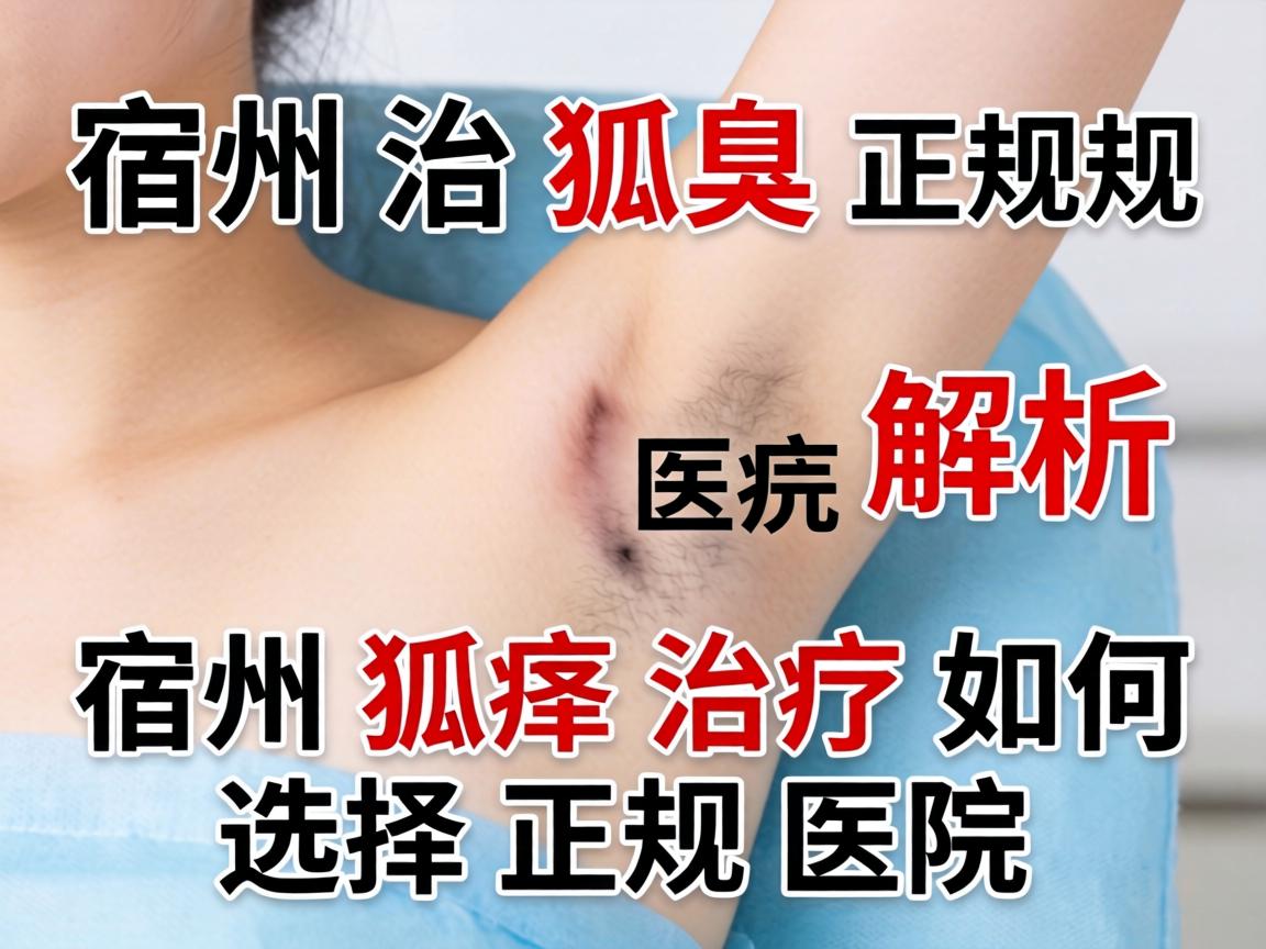 宿州治狐臭正规医院解析，宿州狐臭治疗如何选择正规医院