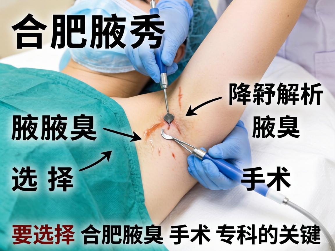 合肥腋秀解析腋臭手术，选择合肥腋臭手术专科的关键