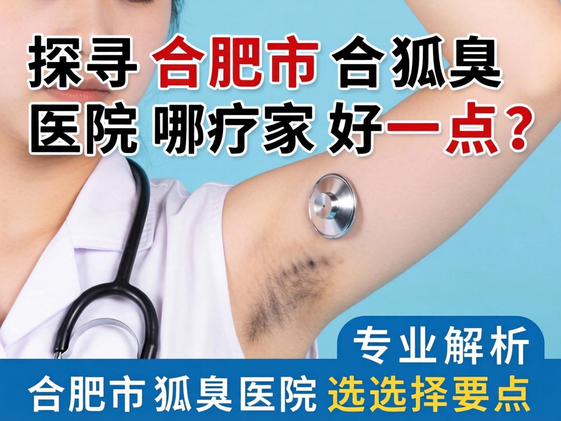 探寻合肥市狐臭医院哪家好一点？专业解析合肥市狐臭医院选择要点