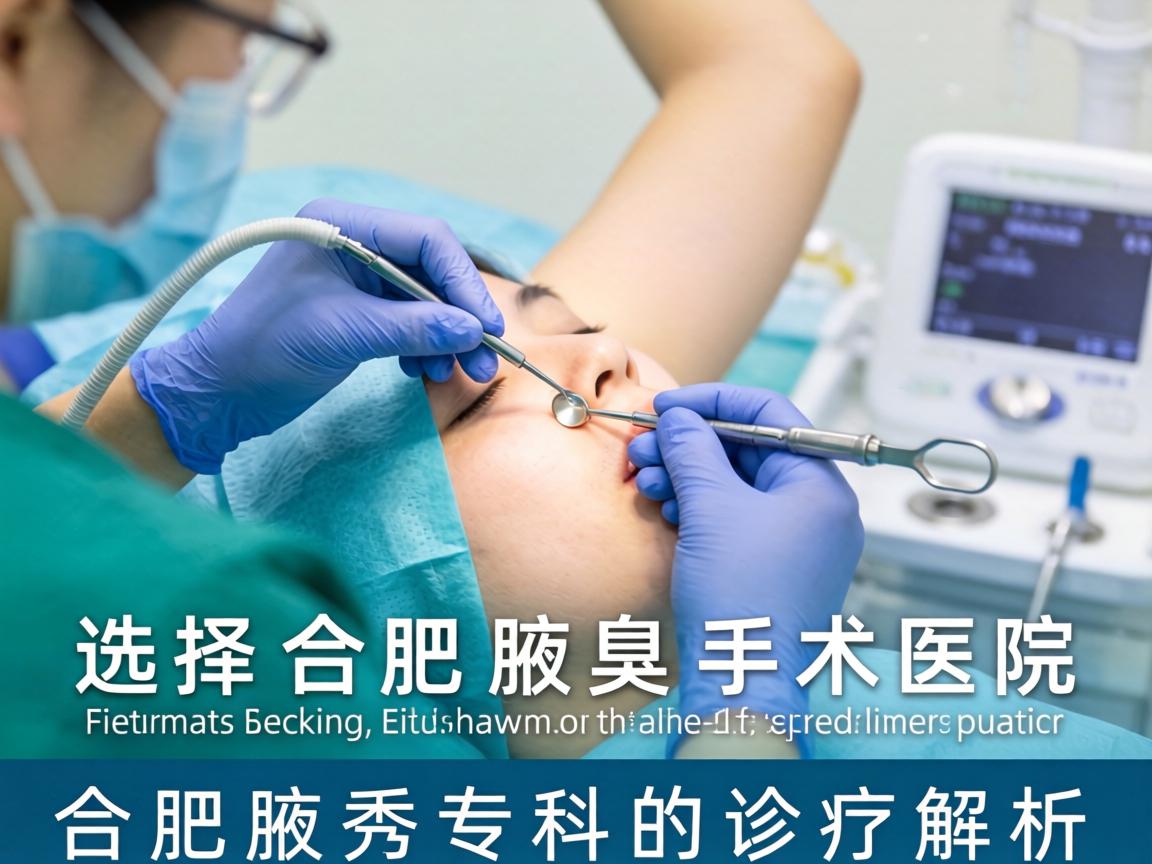选择合肥腋臭手术医院，合肥腋秀专科的诊疗解析