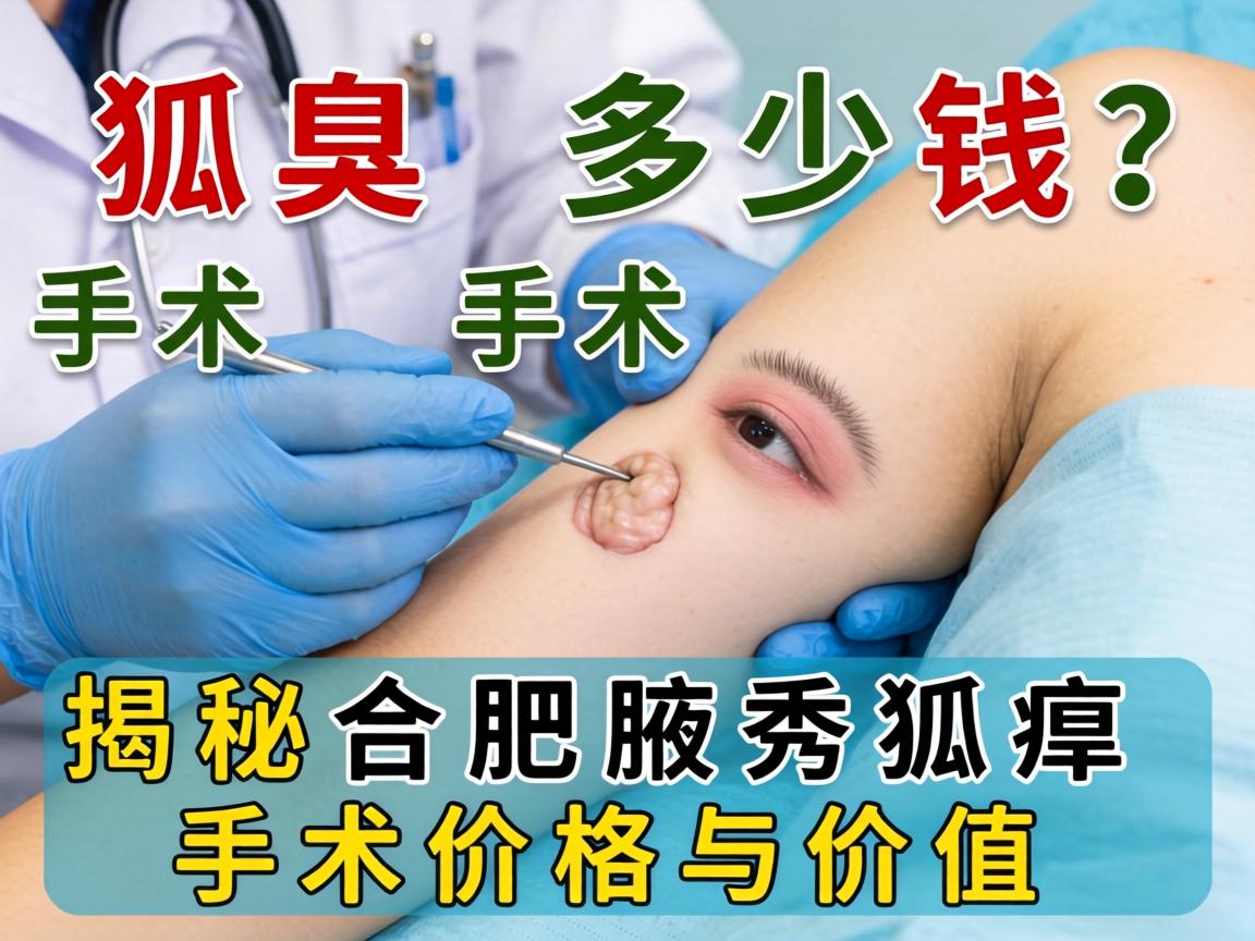 狐臭手术多少钱?揭秘合肥腋秀狐臭手术价格与价值 狐臭手术多少钱?揭秘合肥腋秀狐臭手术价格与价值