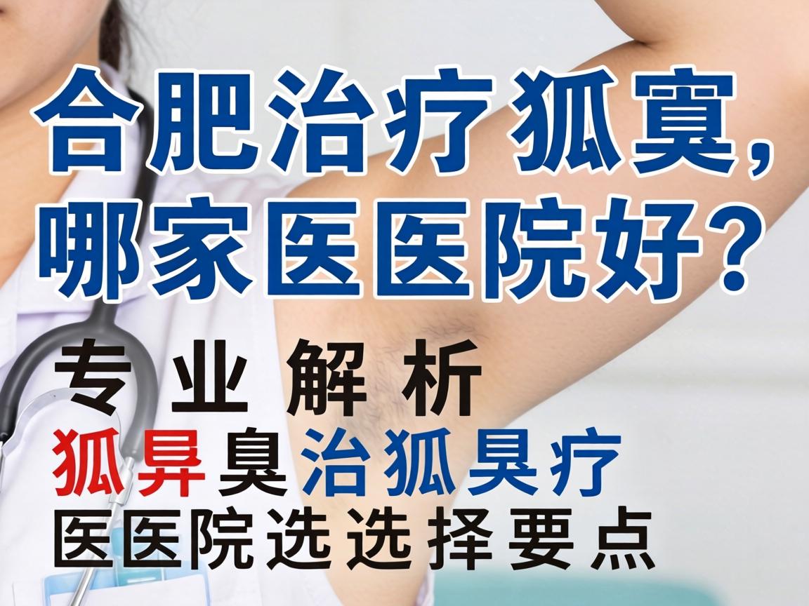 合肥治疗狐臭哪家医院好？专业解析狐臭治疗医院选择要点