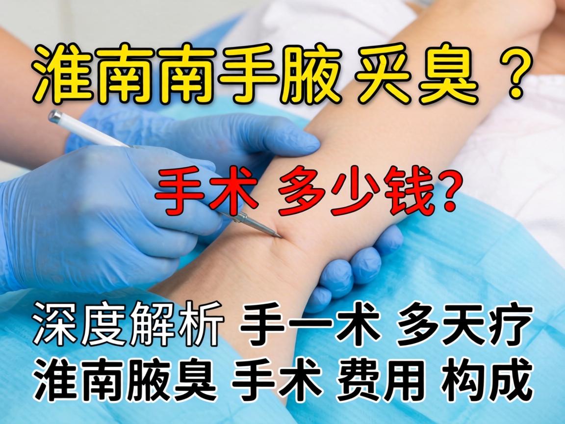 淮南腋臭手术多少钱？深度解析淮南腋臭手术费用构成
