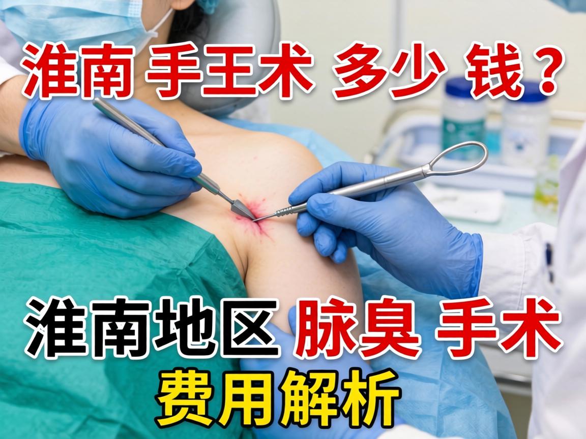 淮南腋臭手术多少钱？淮南地区腋臭手术费用解析