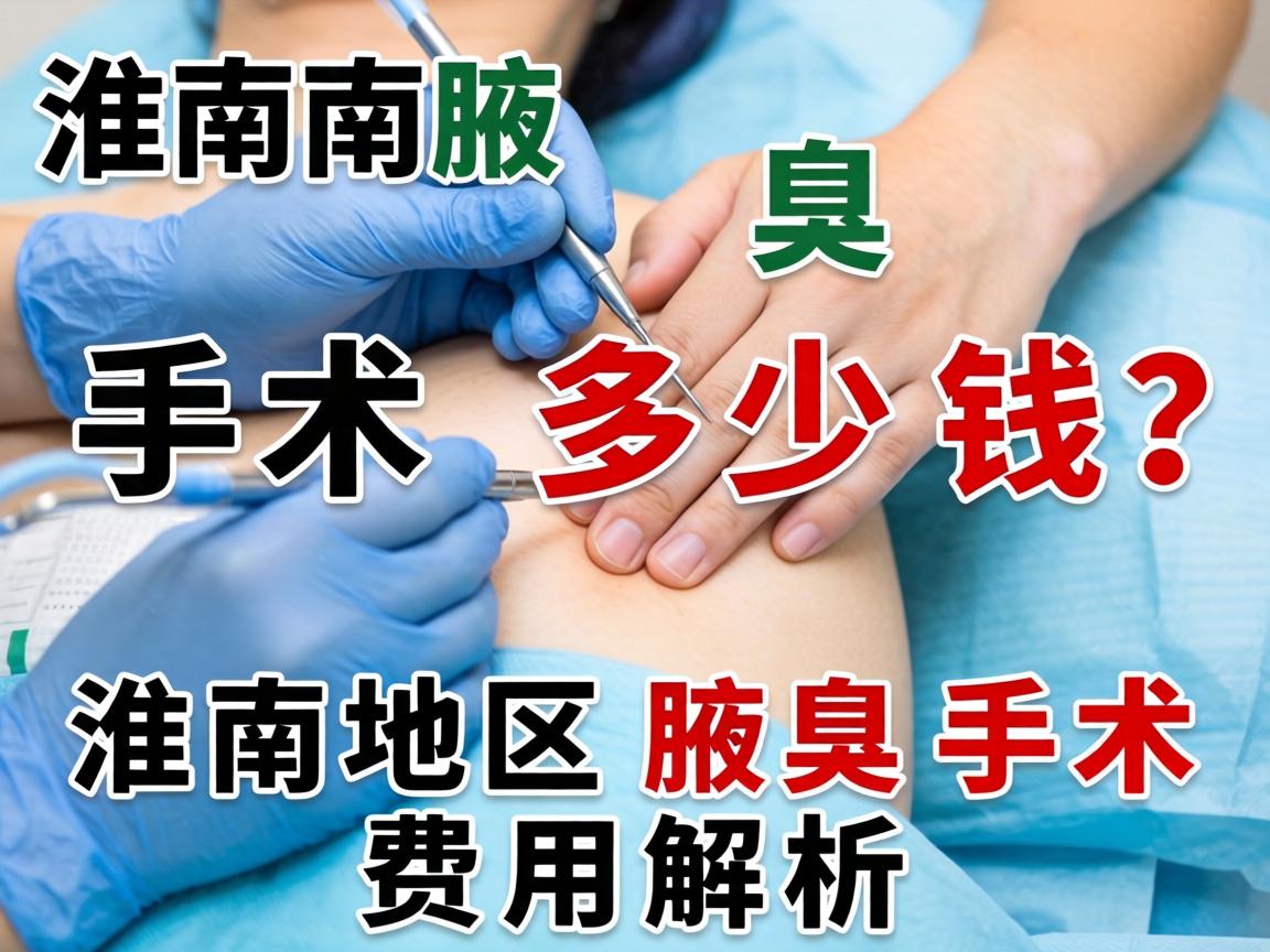 淮南腋臭手术多少钱？淮南地区腋臭手术费用解析