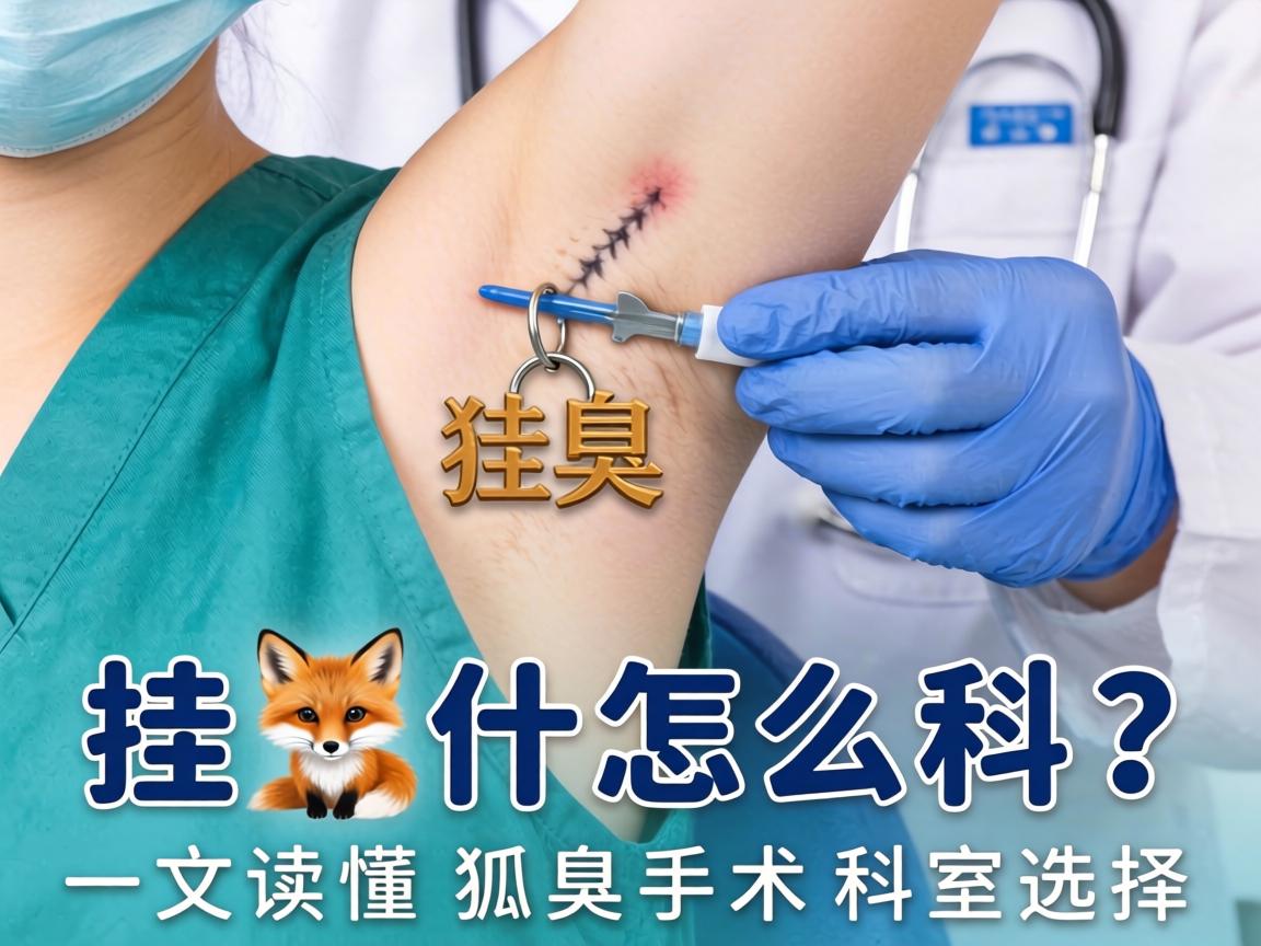 狐臭手术挂什么科？一文读懂狐臭手术科室选择