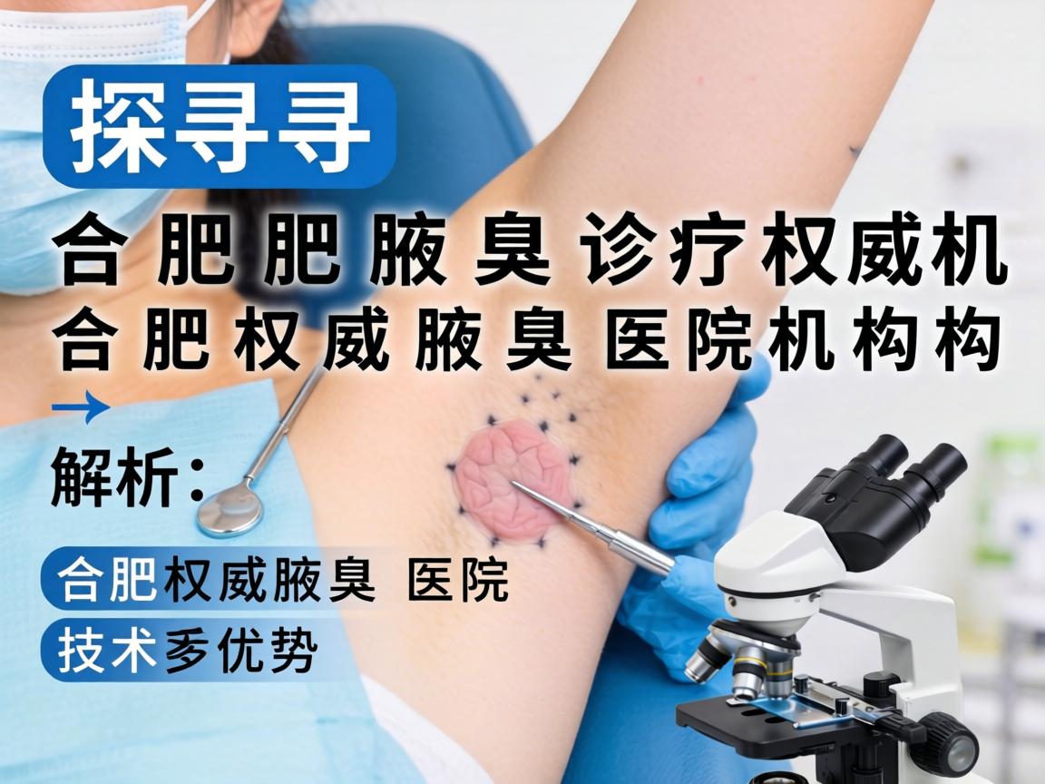 探寻合肥腋臭诊疗权威机构，解析合肥权威腋臭医院技术优势