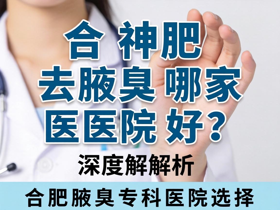 合肥去腋臭哪家医院好？深度解析合肥腋臭专科医院选择