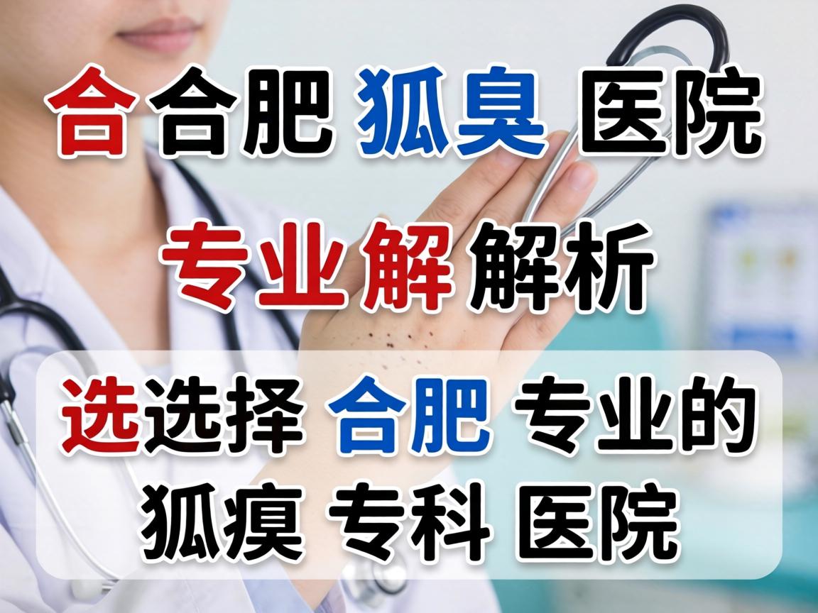 合肥狐臭医院专业解析，如何选择合肥专业的狐臭专科医院
