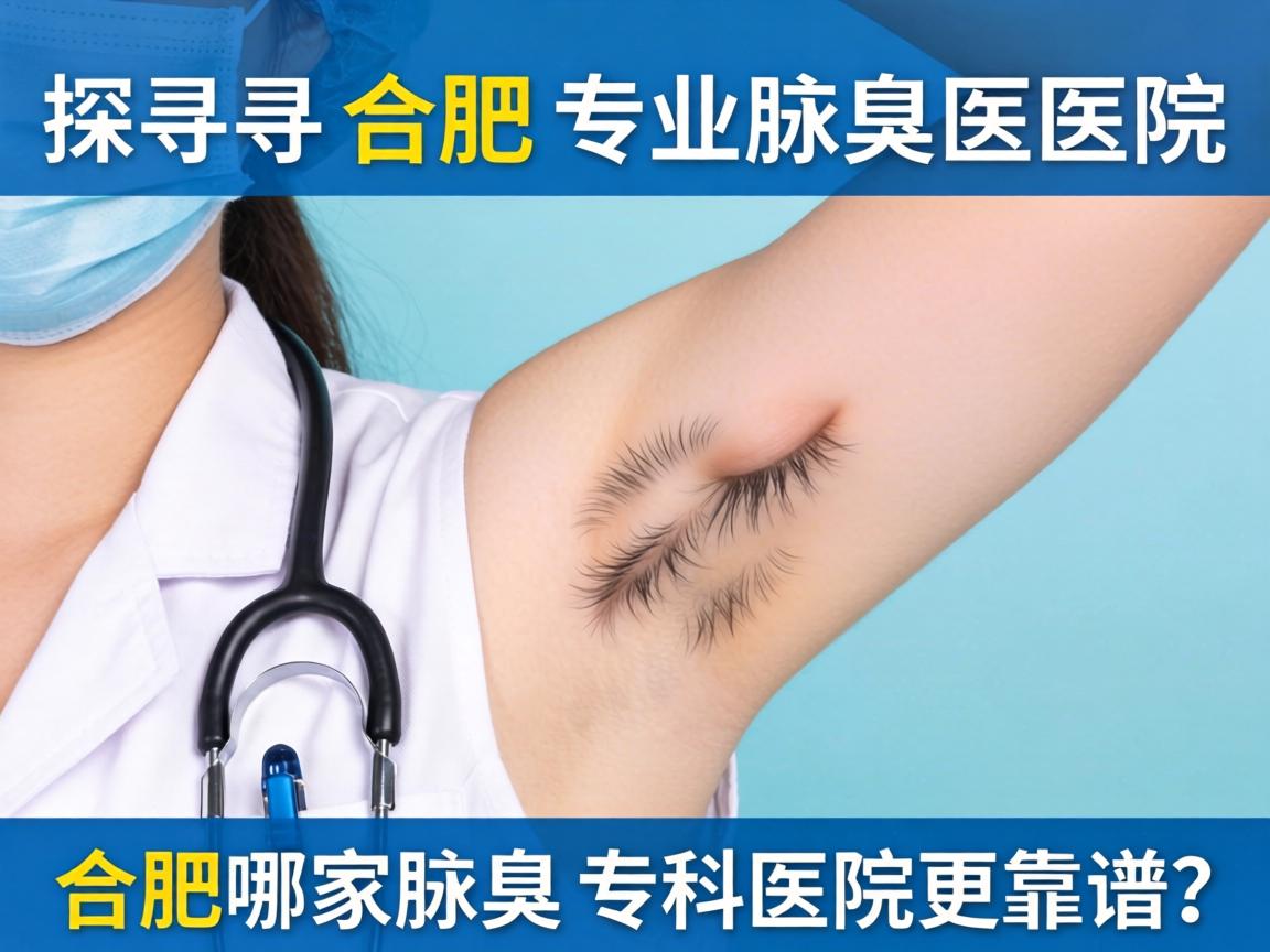 探寻合肥专业腋臭医院，合肥哪家腋臭专科医院更靠谱？