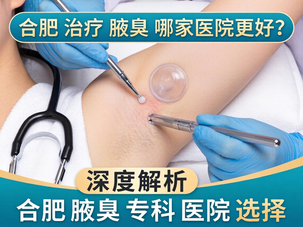 合肥治疗腋臭哪家医院更好？深度解析合肥腋臭专科医院选择