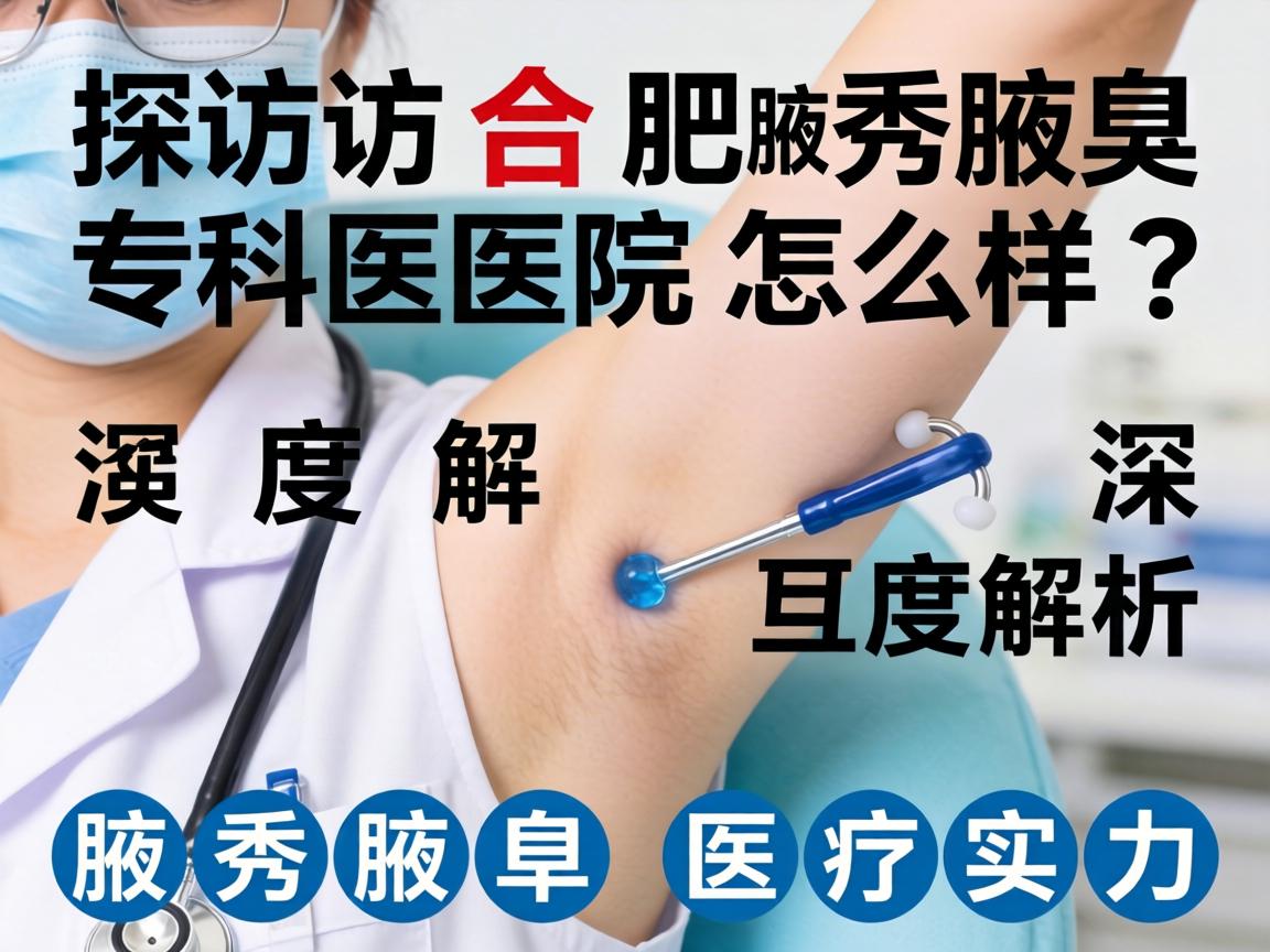 探访合肥腋秀腋臭专科医院怎么样？深度解析腋秀腋臭医疗实力