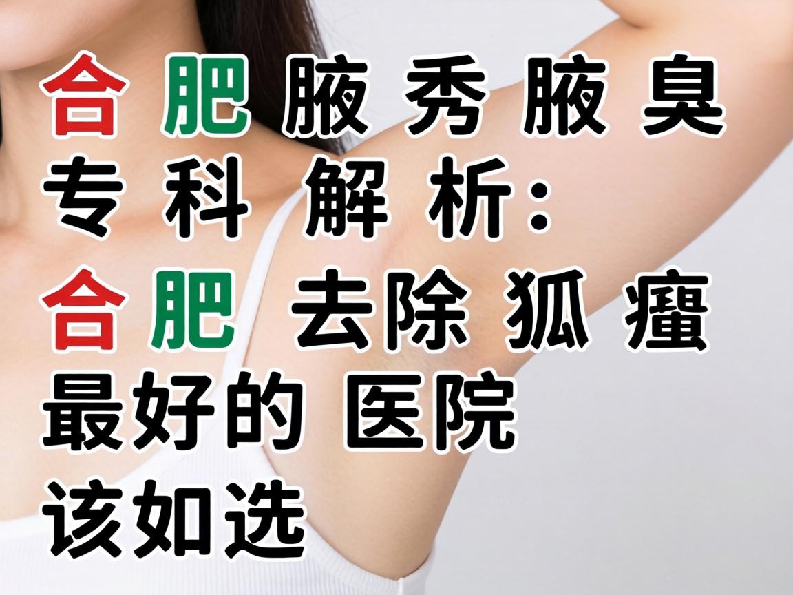 合肥腋秀腋臭专科解析，合肥去除狐臭最好的医院该如何选