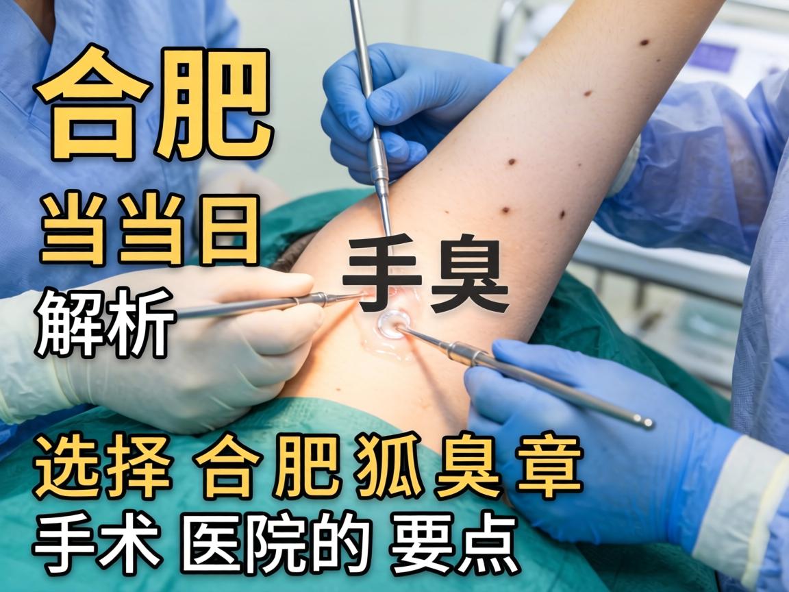 合肥狐臭手术当日解析，选择合肥狐臭手术医院的要点