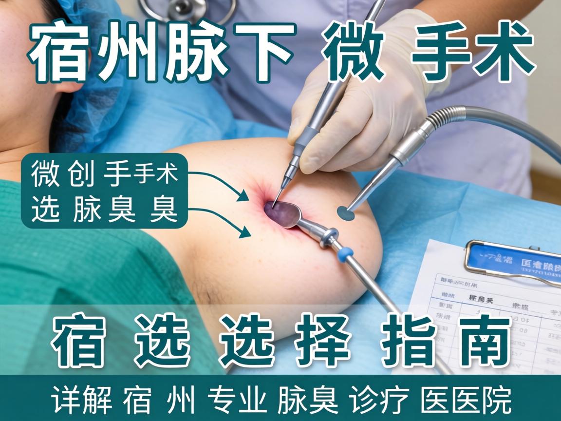 宿州腋下微创手术选择指南，详解宿州专业腋臭诊疗医院
