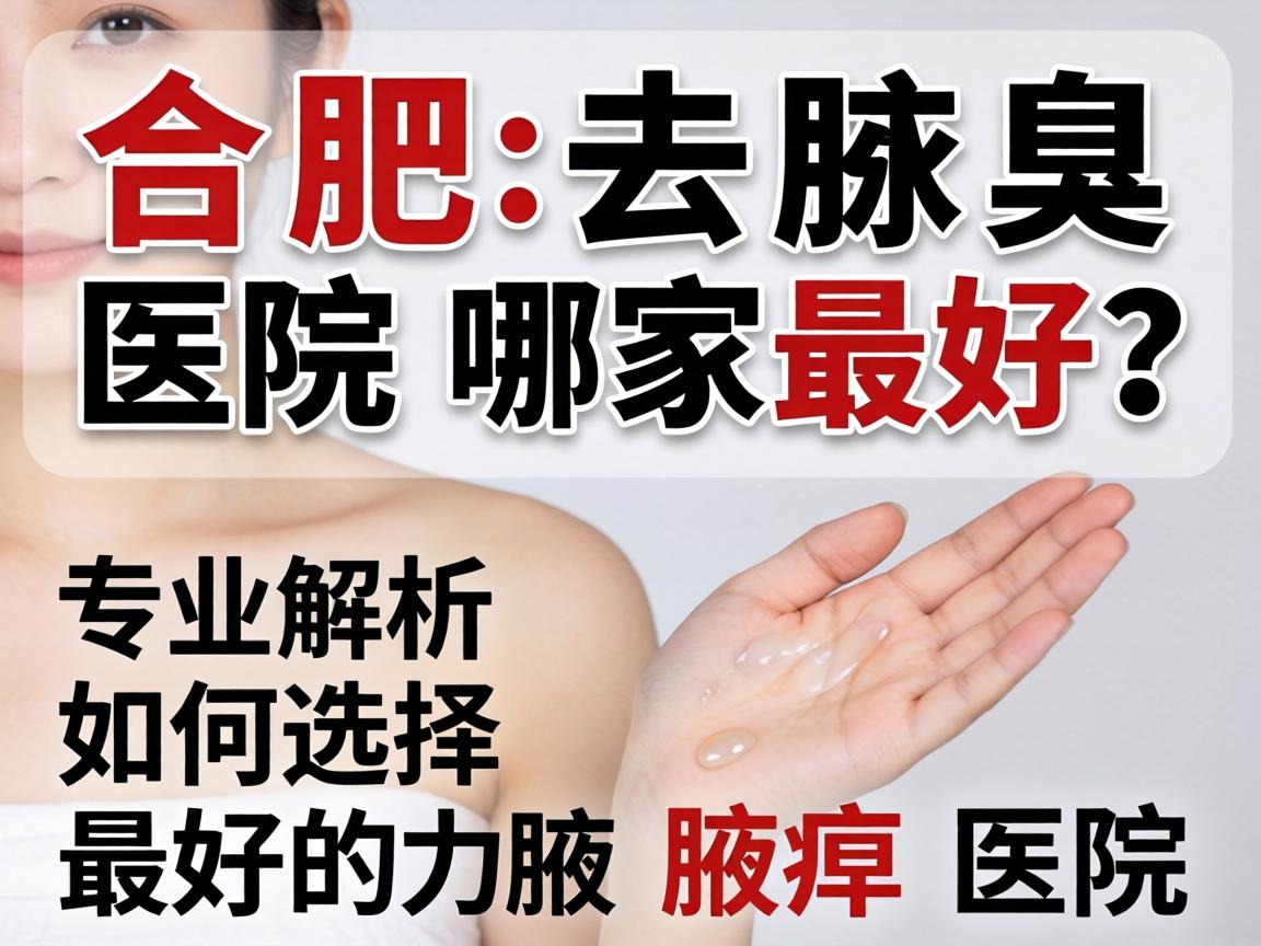 合肥去腋臭医院哪家最好？专业解析如何选择最好的腋臭医院