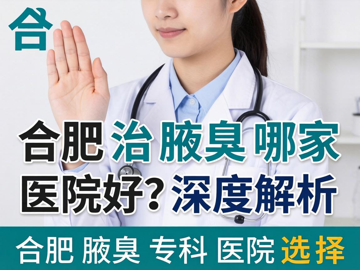 合肥治腋臭哪家医院好？深度解析合肥腋臭专科医院选择