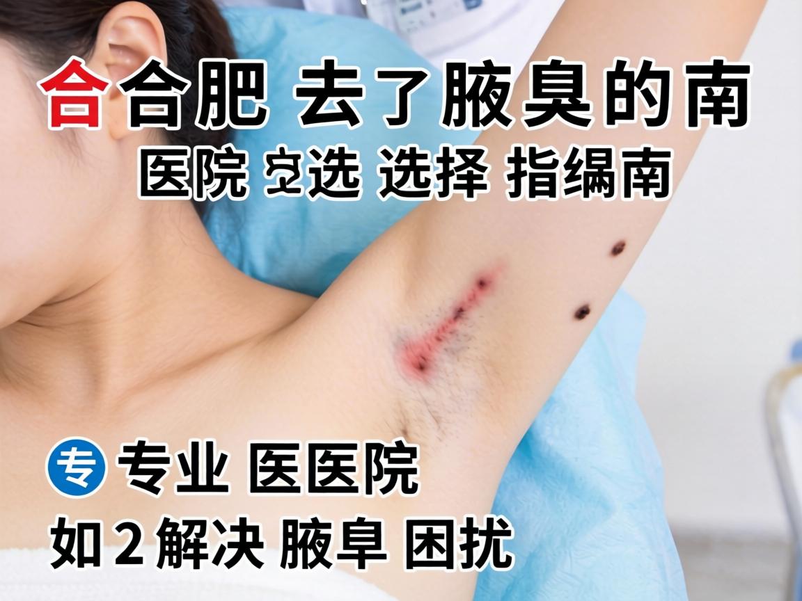 合肥去腋臭的医院选择指南，专业医院如何解决腋臭困扰