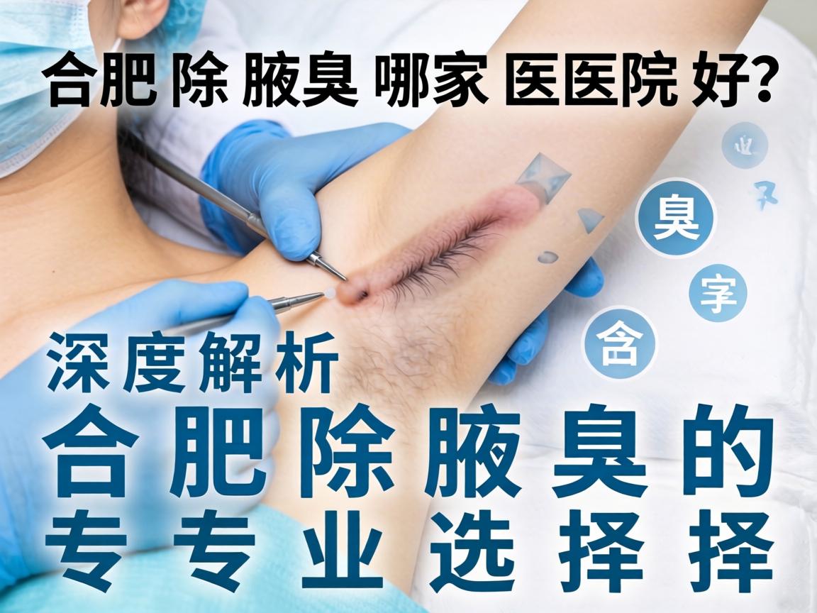 合肥除腋臭哪家医院好？深度解析合肥除腋臭的专业选择